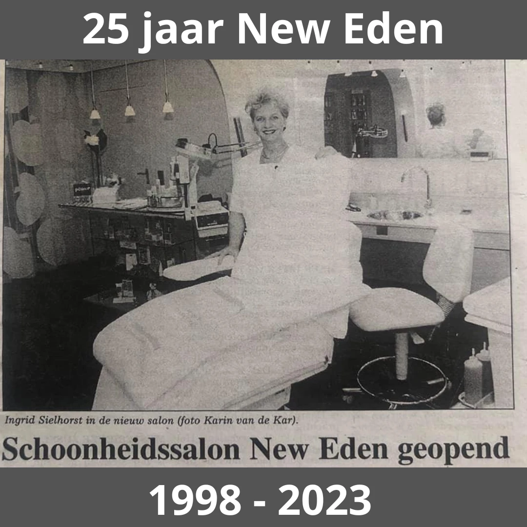25 jaar New Eden Skincare